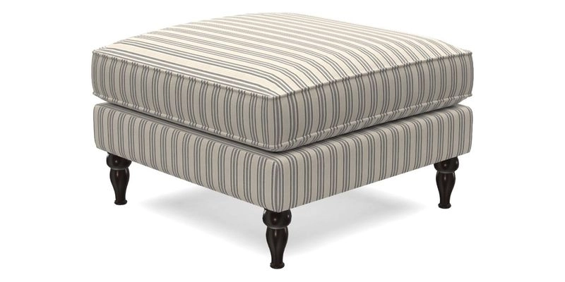 Cooksbridge Standard Footstool in Two Tone Plain Biscuit