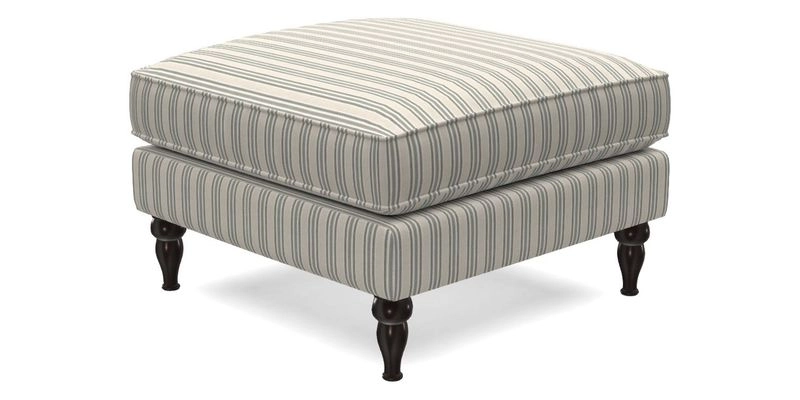 Cooksbridge Standard Footstool in Two Tone Plain Biscuit