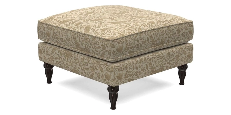 Cooksbridge Standard Footstool in Two Tone Plain Biscuit