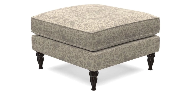 Cooksbridge Standard Footstool in Two Tone Plain Biscuit
