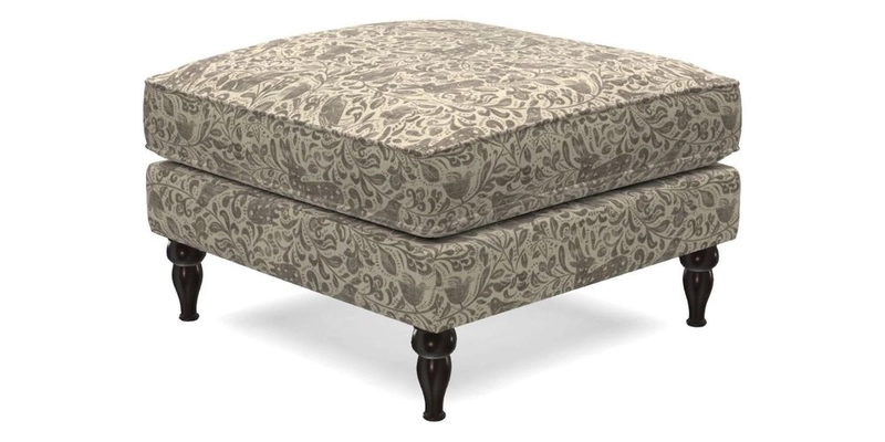 Cooksbridge Standard Footstool in Two Tone Plain Biscuit