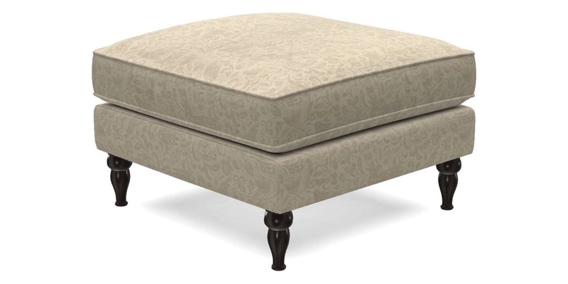 Cooksbridge Standard Footstool in Two Tone Plain Biscuit