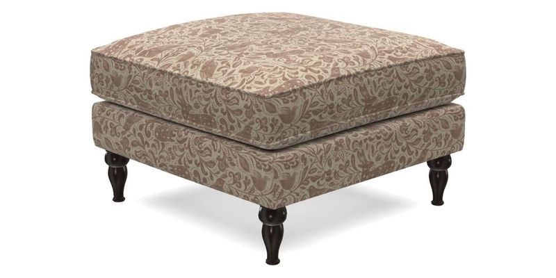 Cooksbridge Standard Footstool in Two Tone Plain Biscuit