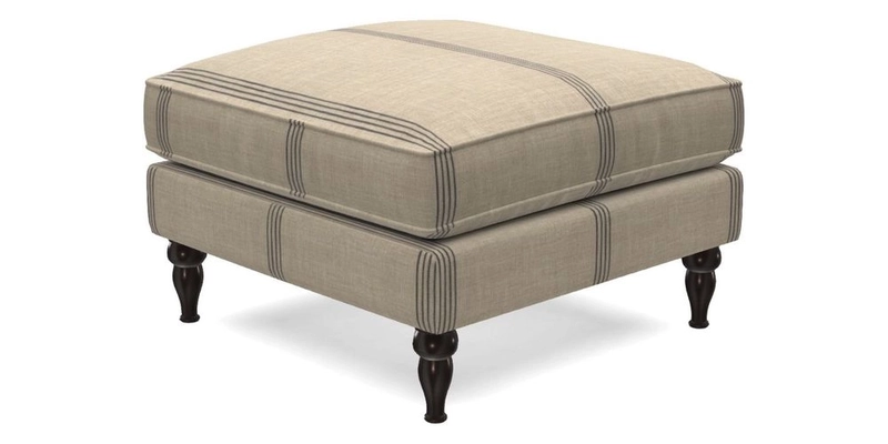 Cooksbridge Standard Footstool in Two Tone Plain Biscuit