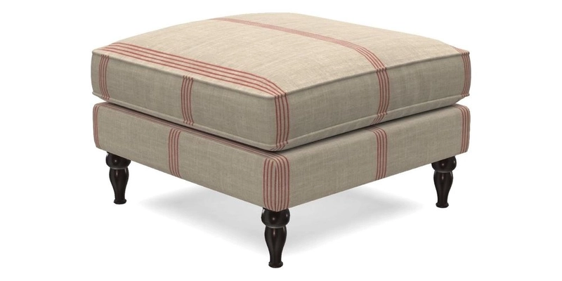 Cooksbridge Standard Footstool in Two Tone Plain Biscuit