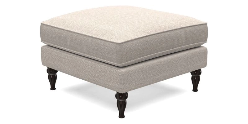 Cooksbridge Standard Footstool in Two Tone Plain Biscuit