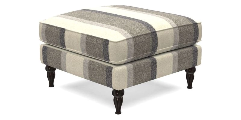 Cooksbridge Standard Footstool in Two Tone Plain Biscuit