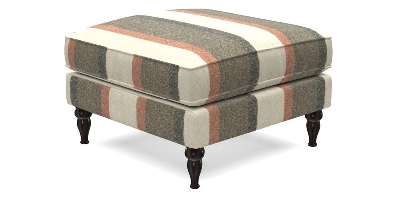 Cooksbridge Standard Footstool in Two Tone Plain Biscuit