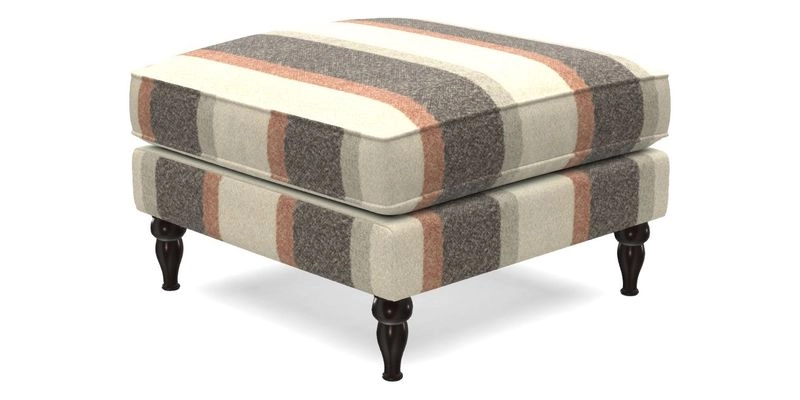 Cooksbridge Standard Footstool in Two Tone Plain Biscuit