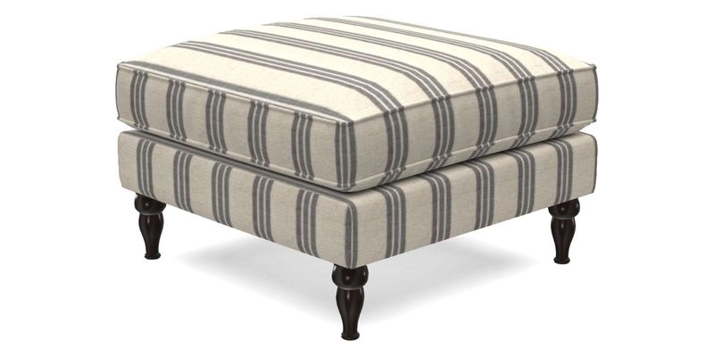 Cooksbridge Standard Footstool in Two Tone Plain Biscuit