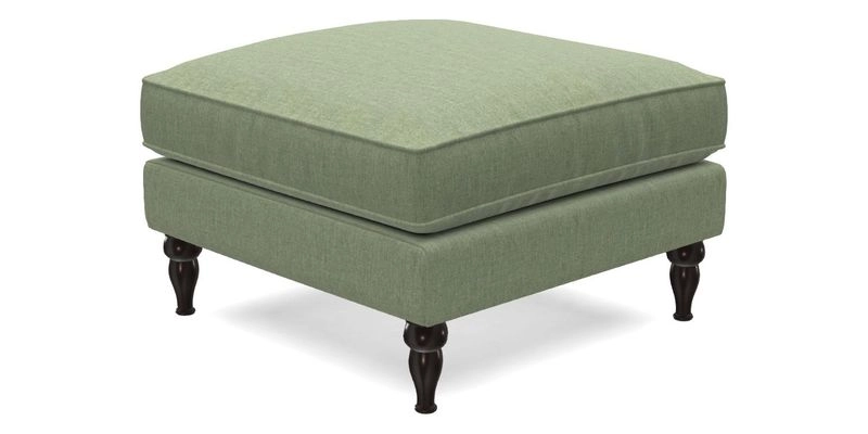 Cooksbridge Standard Footstool in Two Tone Plain Biscuit