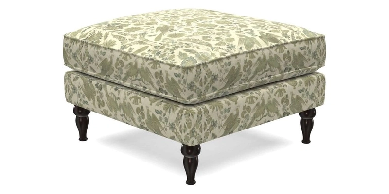 Cooksbridge Standard Footstool in Two Tone Plain Biscuit