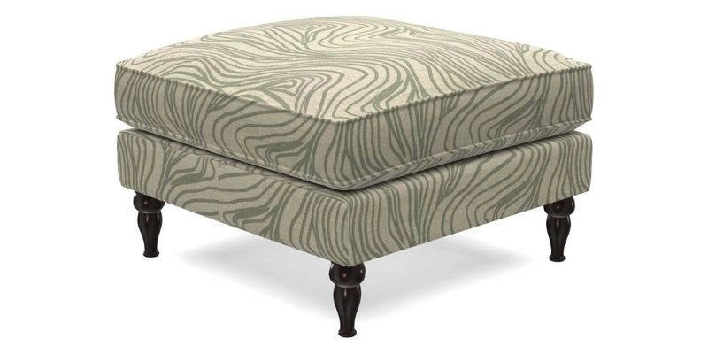 Cooksbridge Standard Footstool in Two Tone Plain Biscuit
