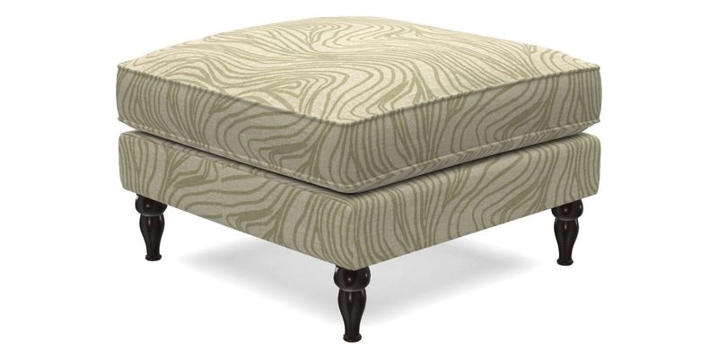 Cooksbridge Standard Footstool in Two Tone Plain Biscuit