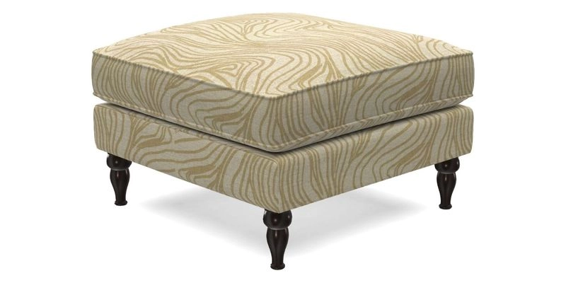 Cooksbridge Standard Footstool in Two Tone Plain Biscuit
