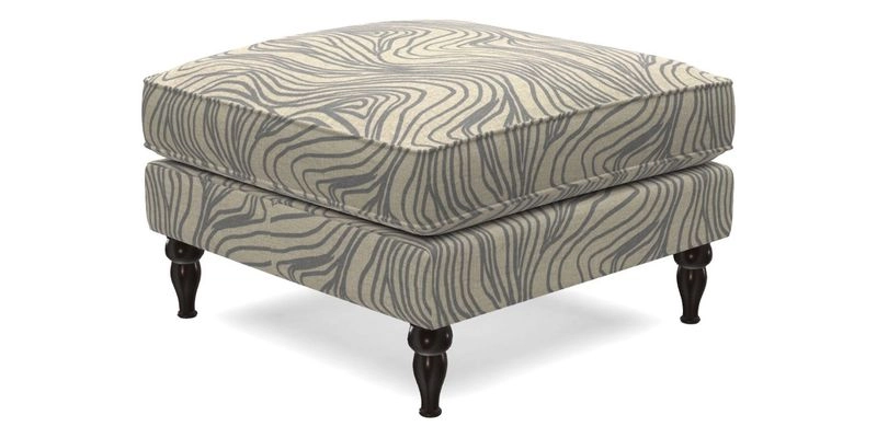 Cooksbridge Standard Footstool in Two Tone Plain Biscuit