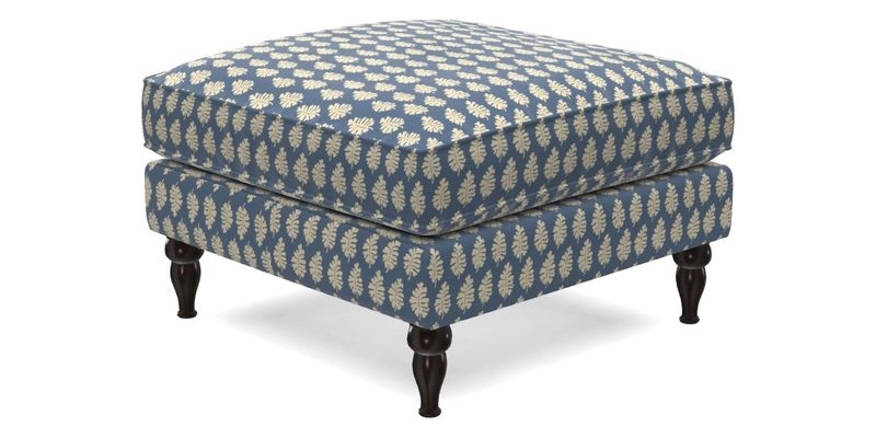 Cooksbridge Standard Footstool in Two Tone Plain Biscuit
