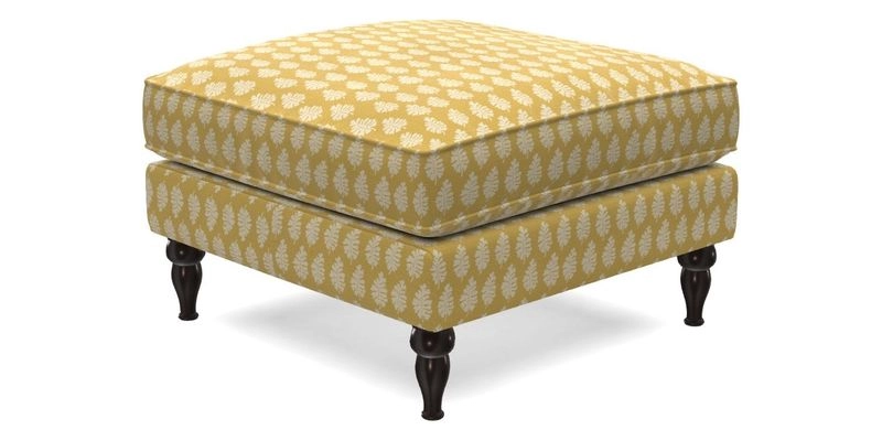 Cooksbridge Standard Footstool in Two Tone Plain Biscuit