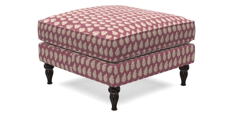 Cooksbridge Standard Footstool in Two Tone Plain Biscuit