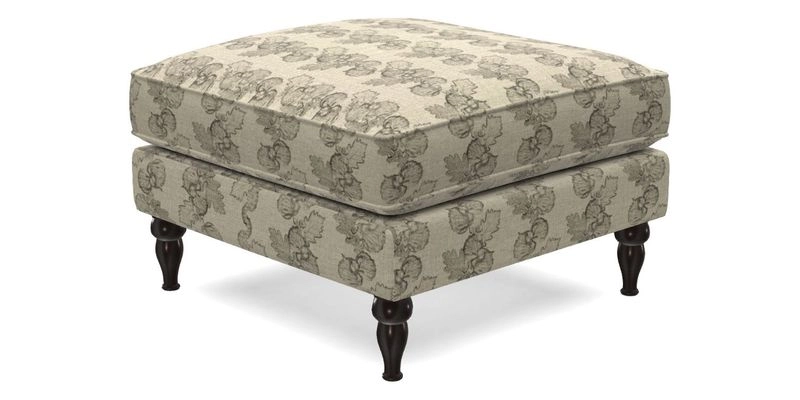 Cooksbridge Standard Footstool in Two Tone Plain Biscuit