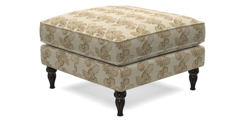 Cooksbridge Standard Footstool in Two Tone Plain Biscuit