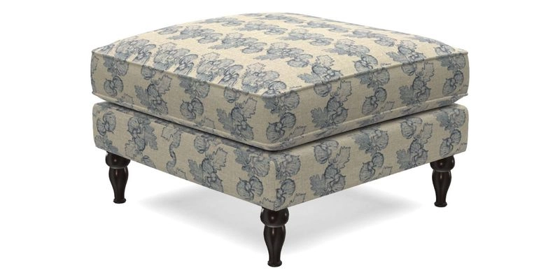 Cooksbridge Standard Footstool in Two Tone Plain Biscuit