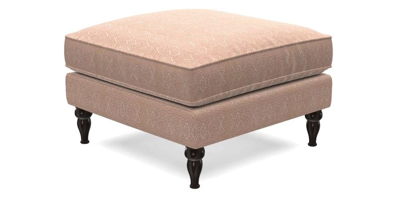 Cooksbridge Standard Footstool in Two Tone Plain Biscuit