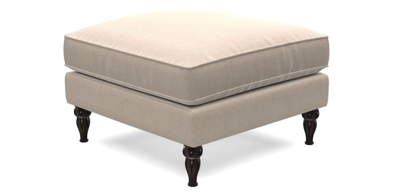 Cooksbridge Standard Footstool in Two Tone Plain Biscuit