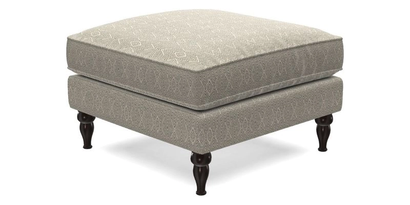 Cooksbridge Standard Footstool in Two Tone Plain Biscuit