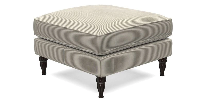 Cooksbridge Standard Footstool in Two Tone Plain Biscuit