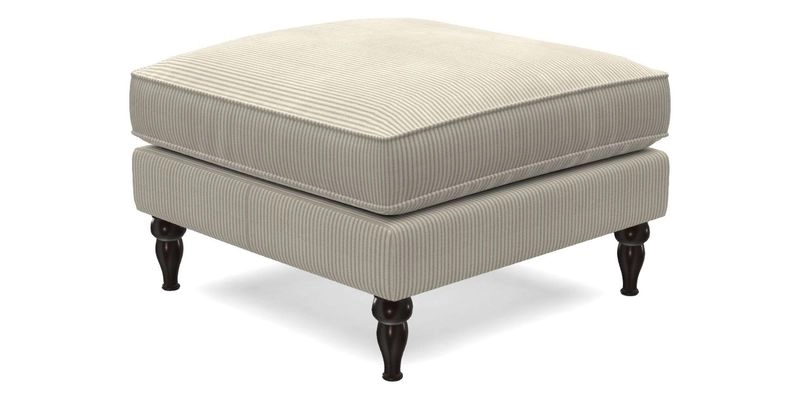 Cooksbridge Standard Footstool in Two Tone Plain Biscuit