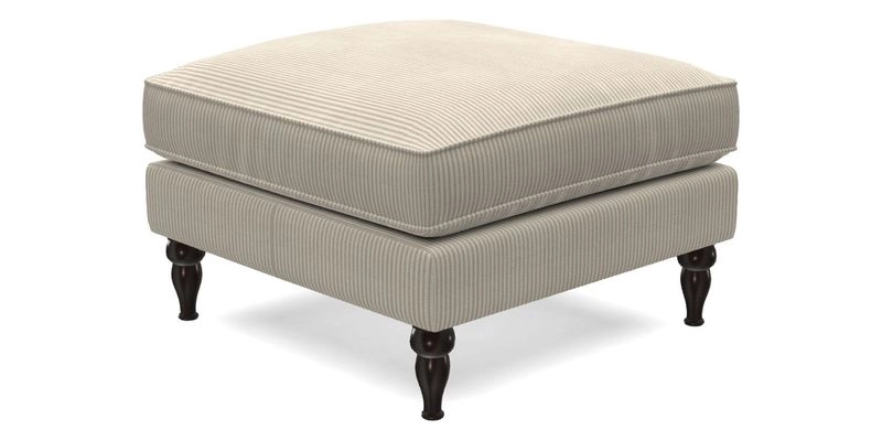 Cooksbridge Standard Footstool in Two Tone Plain Biscuit