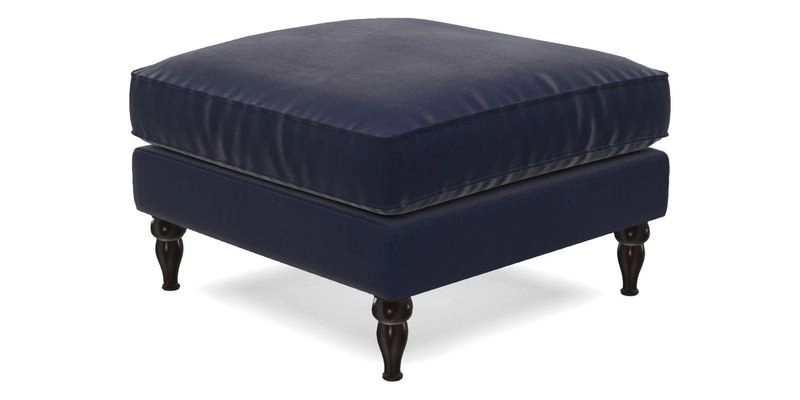 Cooksbridge Standard Footstool in Two Tone Plain Biscuit