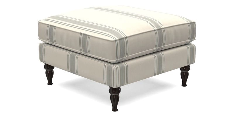 Cooksbridge Standard Footstool in Two Tone Plain Biscuit