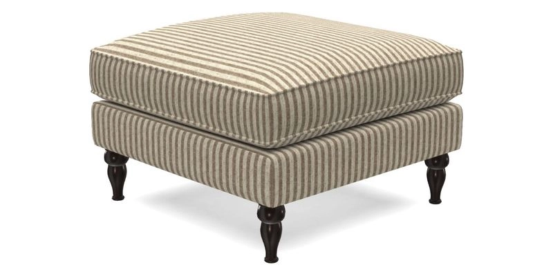 Cooksbridge Standard Footstool in Two Tone Plain Biscuit