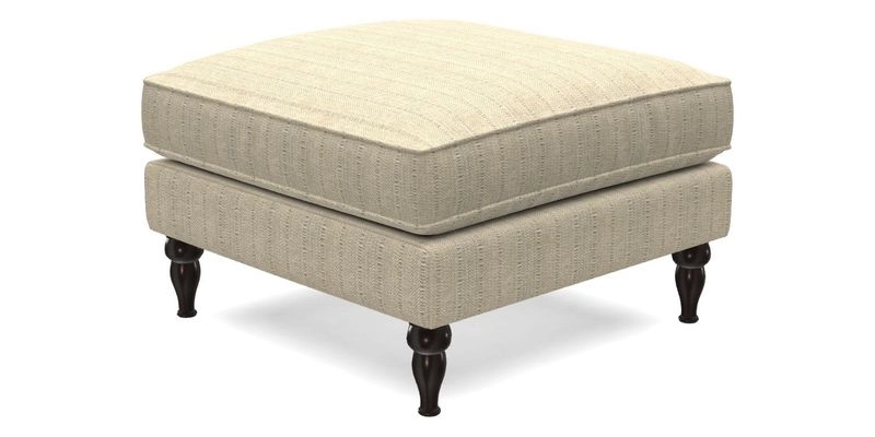 Cooksbridge Standard Footstool in Two Tone Plain Biscuit