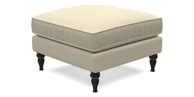 Cooksbridge Standard Footstool in Two Tone Plain Biscuit