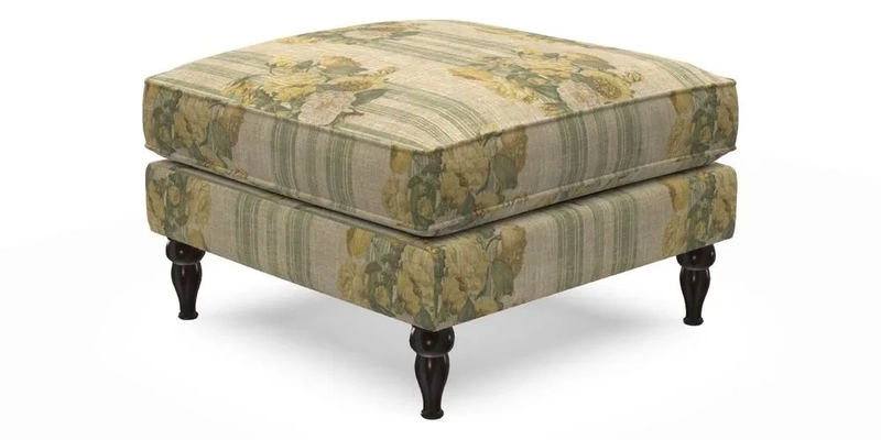 Cooksbridge Standard Footstool in Two Tone Plain Biscuit