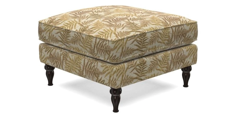 Cooksbridge Standard Footstool in Two Tone Plain Biscuit