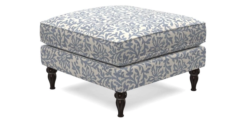 Cooksbridge Standard Footstool in Two Tone Plain Biscuit