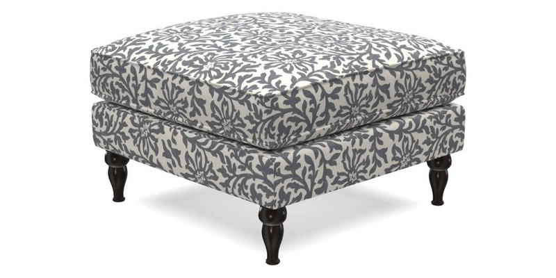 Cooksbridge Standard Footstool in Two Tone Plain Biscuit