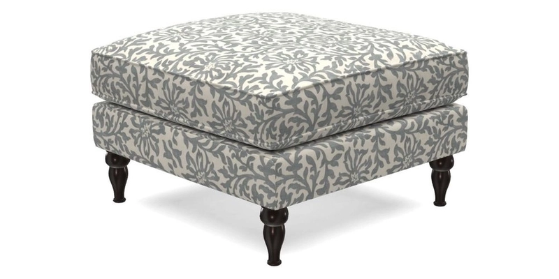 Cooksbridge Standard Footstool in Two Tone Plain Biscuit