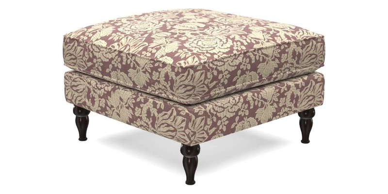 Cooksbridge Standard Footstool in Two Tone Plain Biscuit