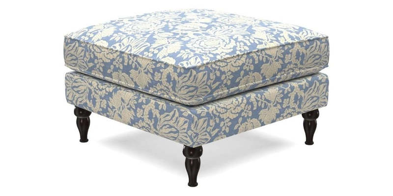 Cooksbridge Standard Footstool in Two Tone Plain Biscuit