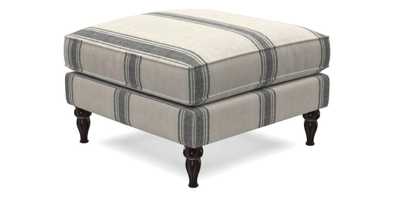 Cooksbridge Standard Footstool in Two Tone Plain Biscuit
