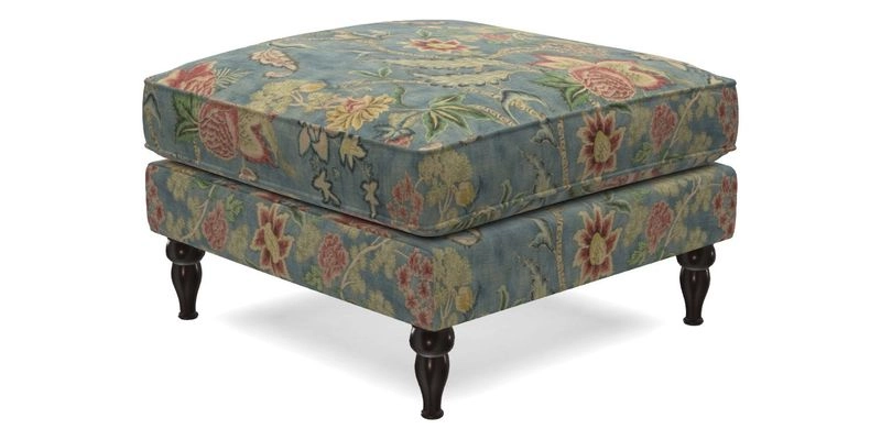Cooksbridge Standard Footstool in Two Tone Plain Biscuit