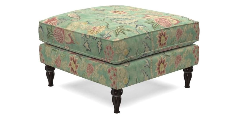 Cooksbridge Standard Footstool in Two Tone Plain Biscuit