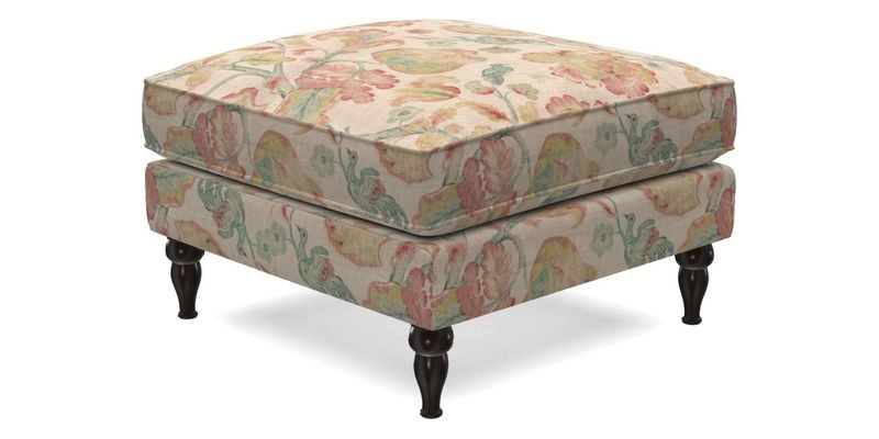 Cooksbridge Standard Footstool in Two Tone Plain Biscuit