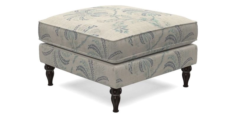 Cooksbridge Standard Footstool in Two Tone Plain Biscuit