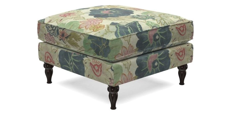 Cooksbridge Standard Footstool in Two Tone Plain Biscuit